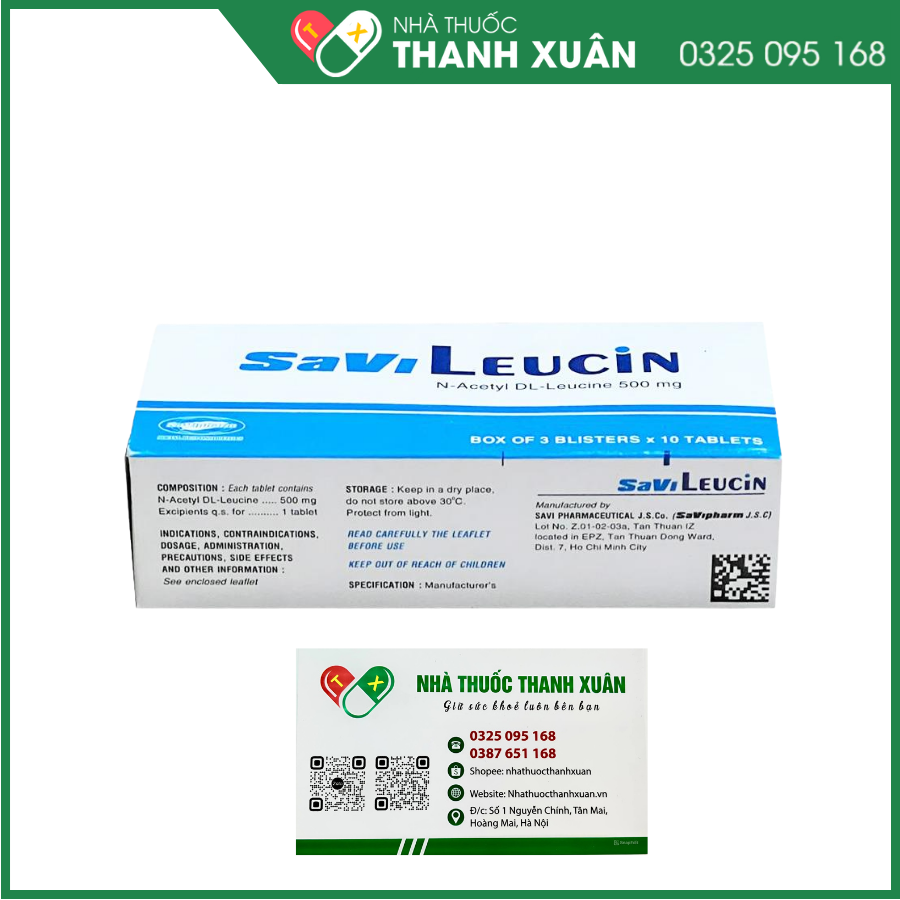 Savi Leucin điều trị chứng chóng mặt